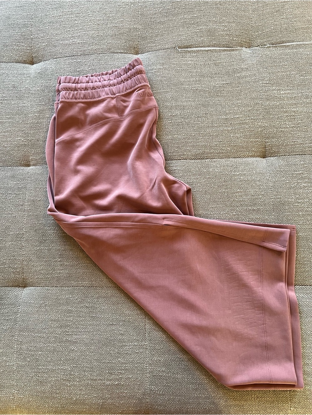 lululemon Softstreme High Rise Wide Leg Pants Flush Pink Size 12